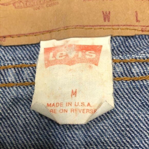 Vintage 1987 Levi’s Denim Jacket Medium Made in USA CUSTOM PAINTED - Picture 9 of 13